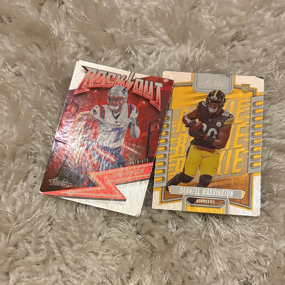 Football Trading Cards Set - Red and Yellow
